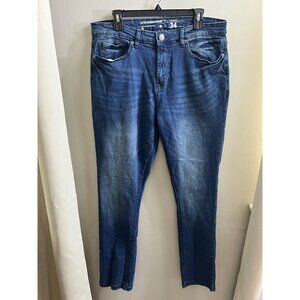 mens lifted research group LRG slim straight jeans 34x30 Denim Classic Pants
